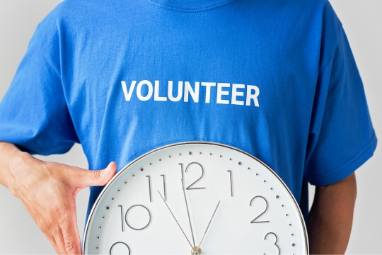 volunteer time